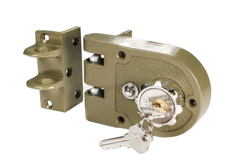 Cerradura de Enganche Doble Cilindro