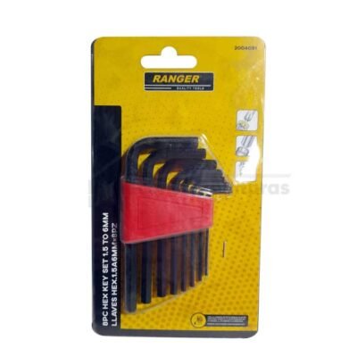 Llaves Allen MM 1.5- 6mm (8 Piezas)
